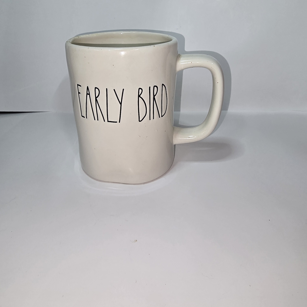Rae Dunn Cream 'Early Bird' Mug